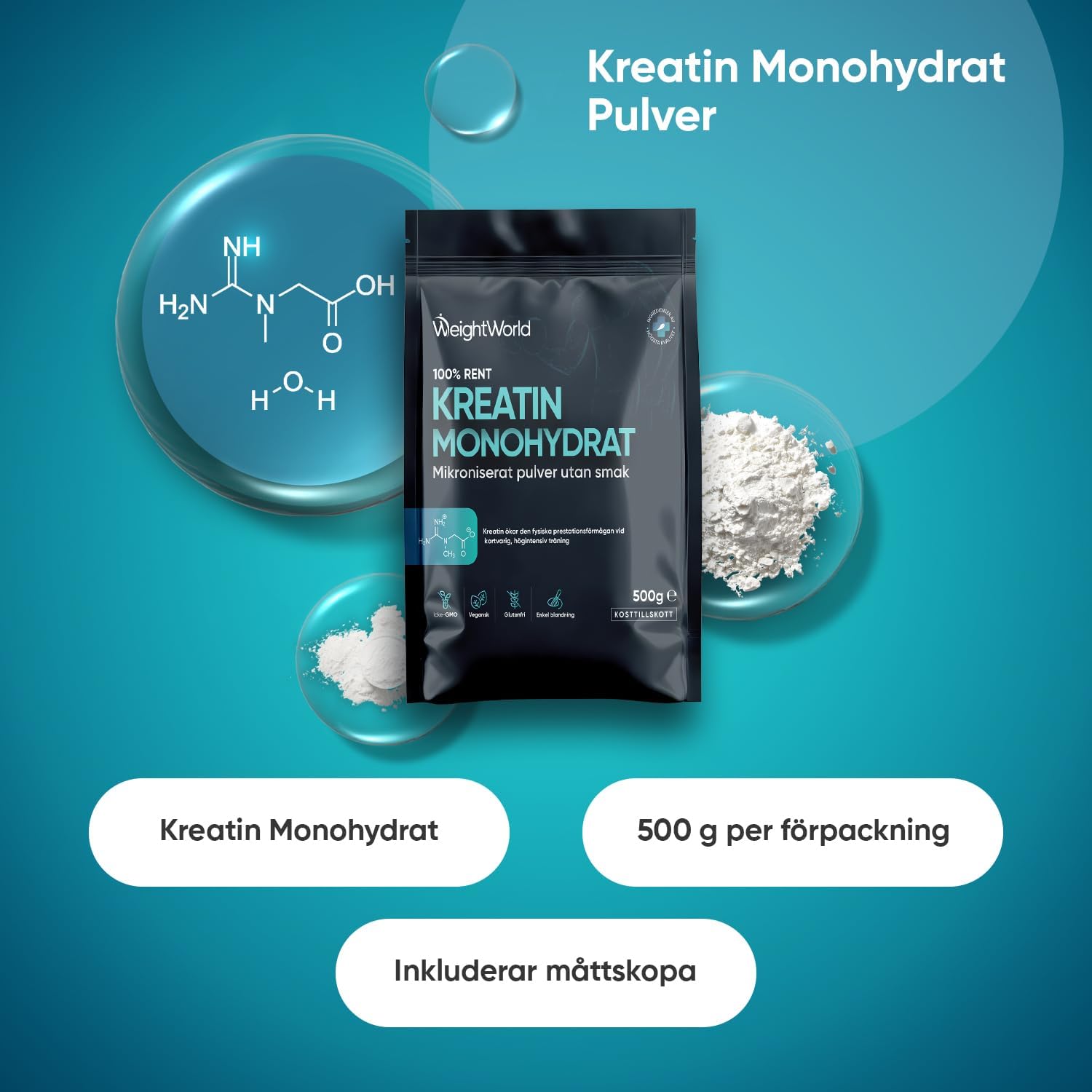 Kreatin Monohydrat Pulver 500 g