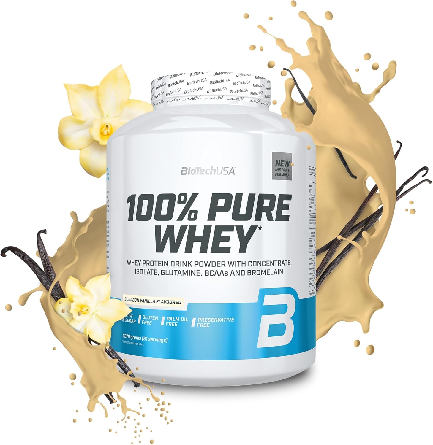 Proteinpulver med BCAA och glutamin