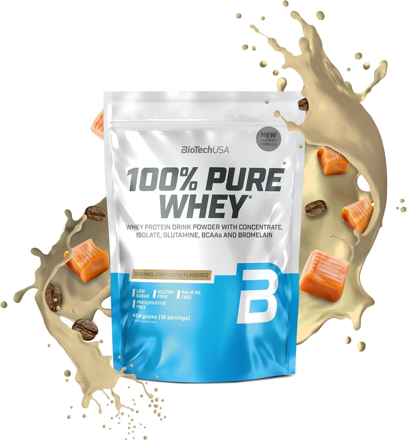 Proteinpulver med BCAA och glutamin