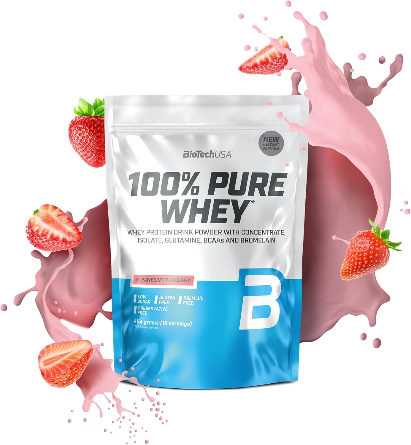 Proteinpulver med BCAA och glutamin