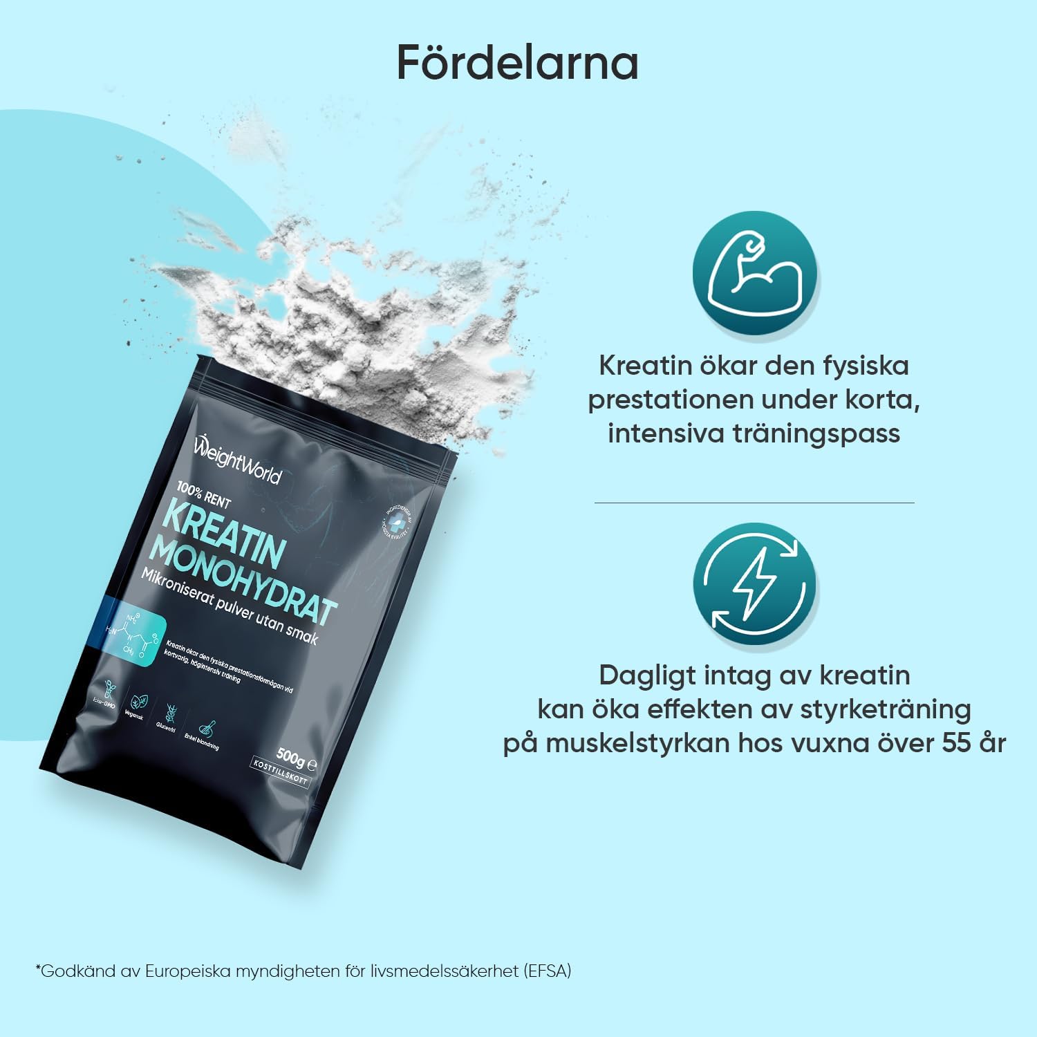 Kreatin Monohydrat Pulver 500 g