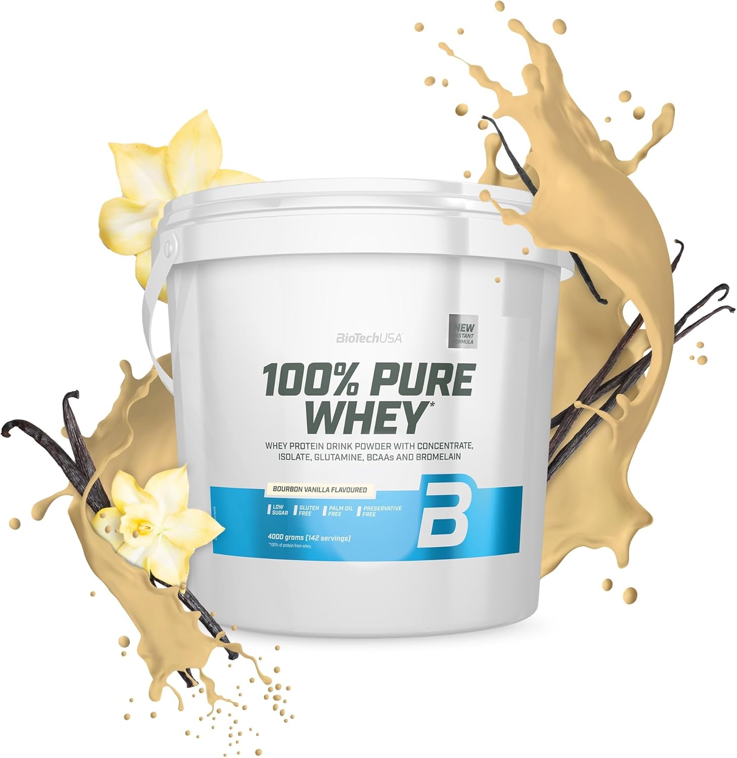 Proteinpulver med BCAA och glutamin