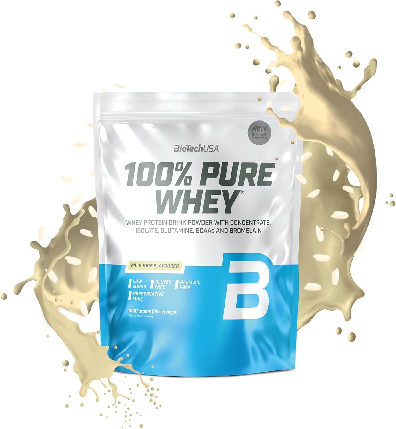 Proteinpulver med BCAA och glutamin