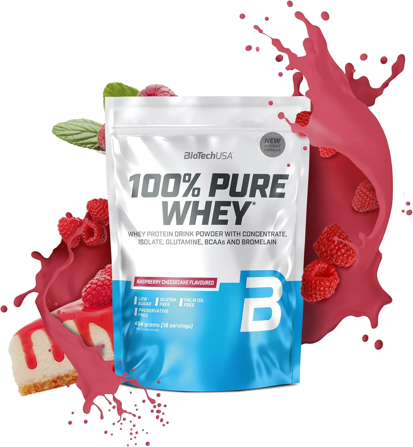 Proteinpulver med BCAA och glutamin