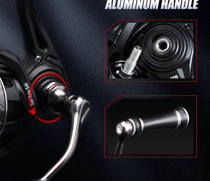 Stream 1000 Spinning Reel Carbon Drag Washers Black-4