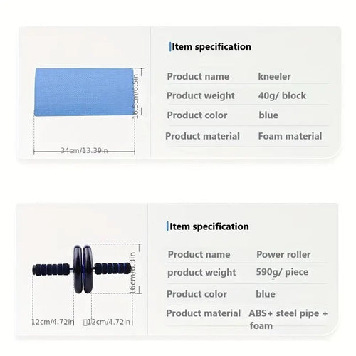 Abdominal Fitness Wheel Set Home Training (12pcs)-2