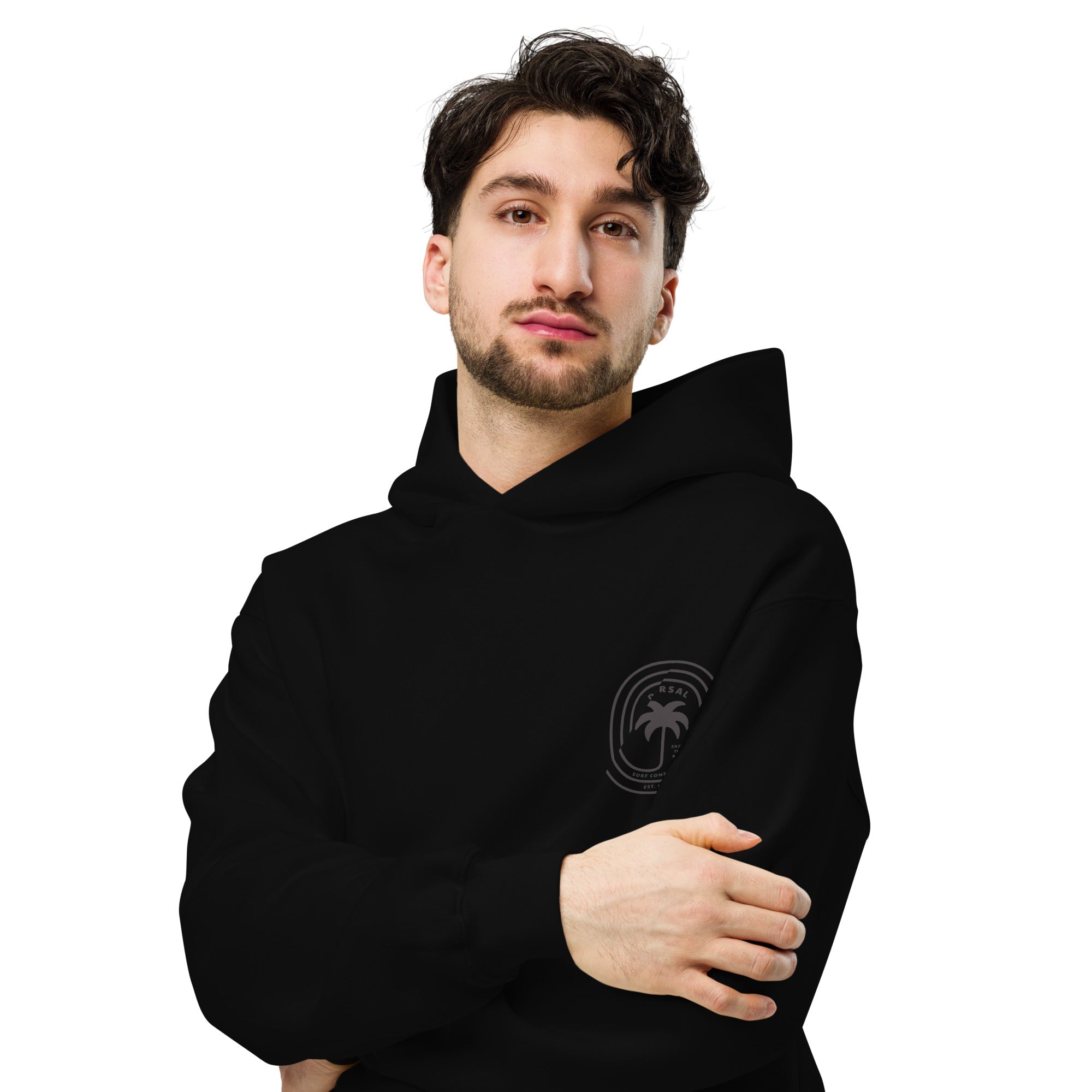DORSAL Palm Non-Fade Unisex Pull Over Hoodie-0